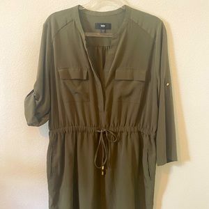 Hunter Green, Womens XXL Mossimo dress. Adjustable arm length, sinch waist